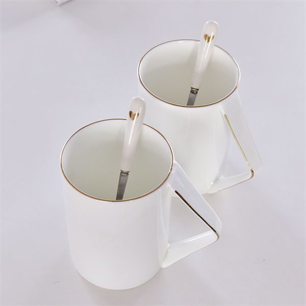 Bone China Corner Handle Cup