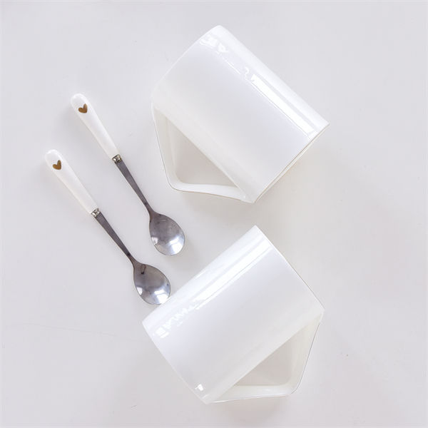 Bone China Corner Handle Cup