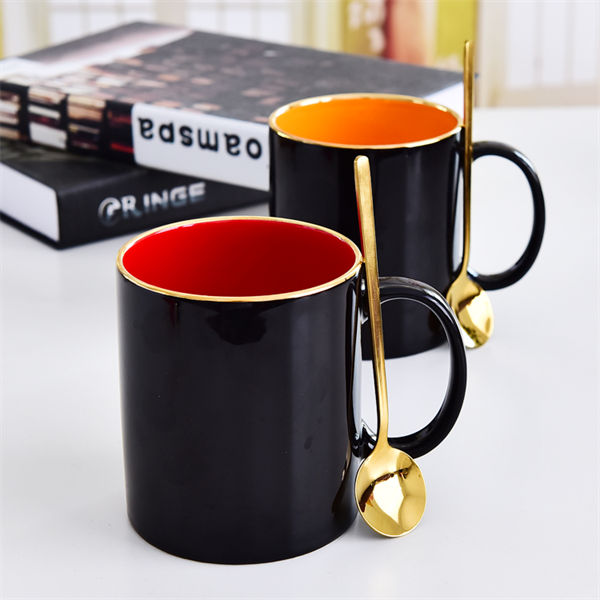 C Handle Color Glazed Bone China Cup