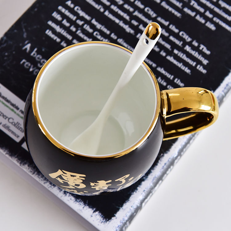 Color Glazed Bone China Belly Cup