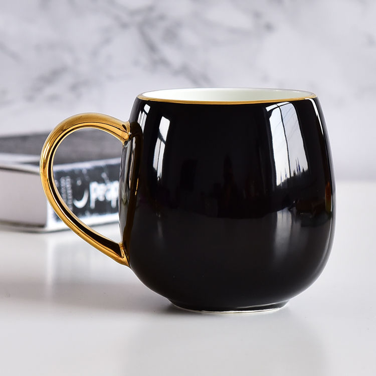 Color Glazed Bone China Belly Cup