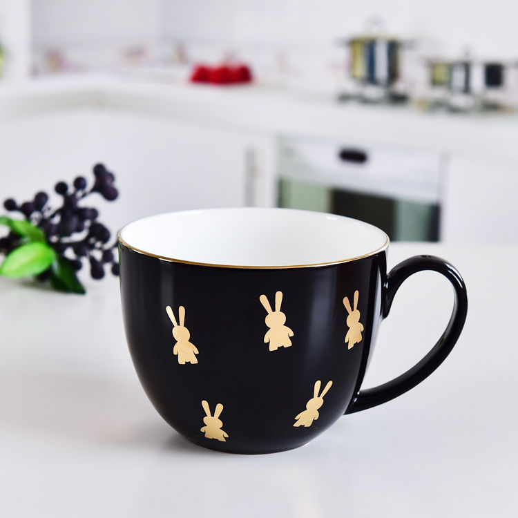 Color Glazed Bone China Breakfast Cup