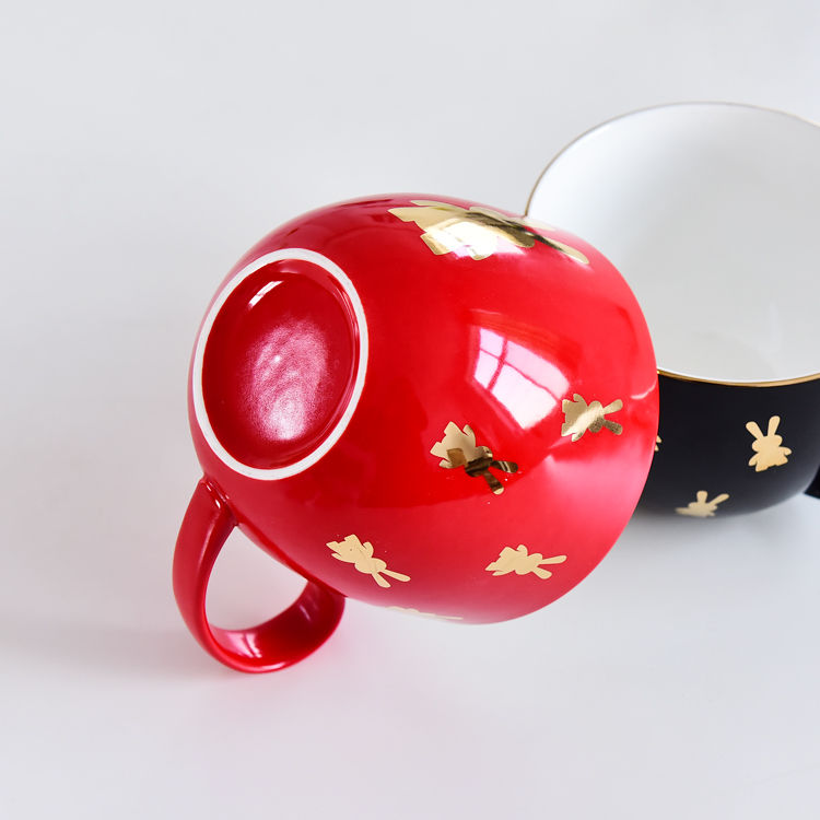 Color Glazed Bone China Breakfast Cup