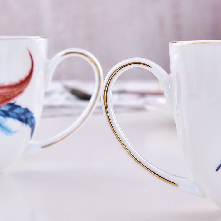 Feather Bone China Breakfast Cup