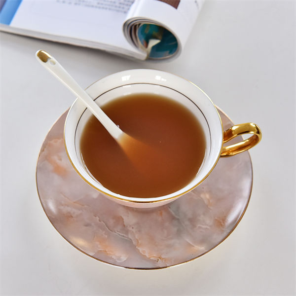 Gold Foil Bone China Cup and Saucer