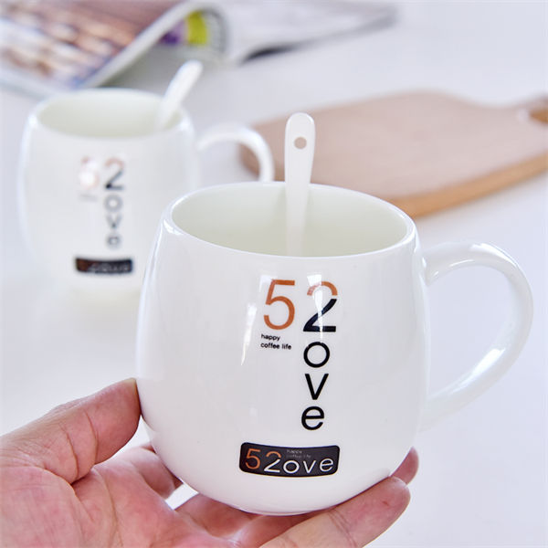 I Love U Bone China Belly Cup