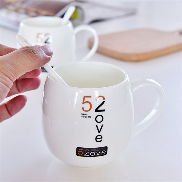 I Love U Bone China Belly Cup