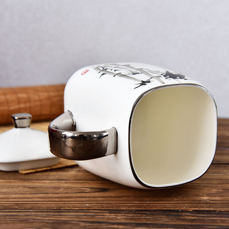 Ink Bamboo Bone China Cup