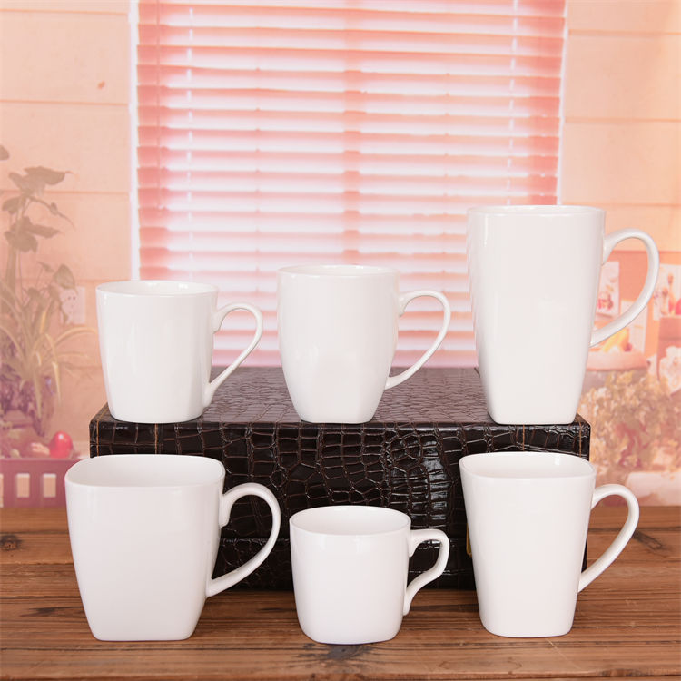 Square Bone China Cup