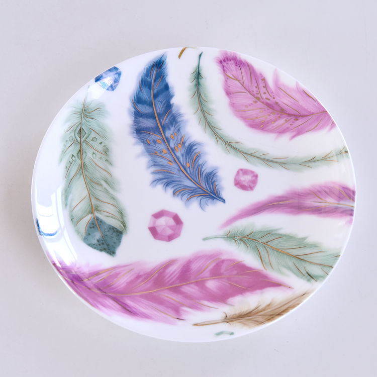 Vivid Colors Bone China Cup and Saucer