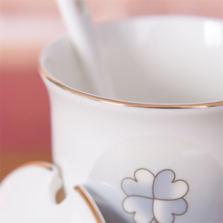Water Droplet Bone China Cup Set