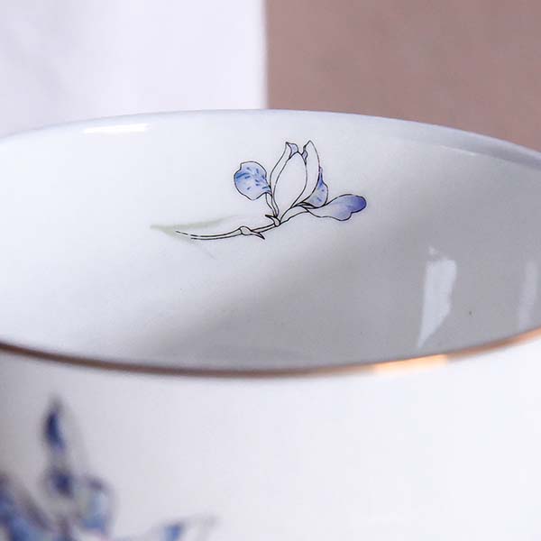 Yulan Magnolia Bone China Cup and Saucer