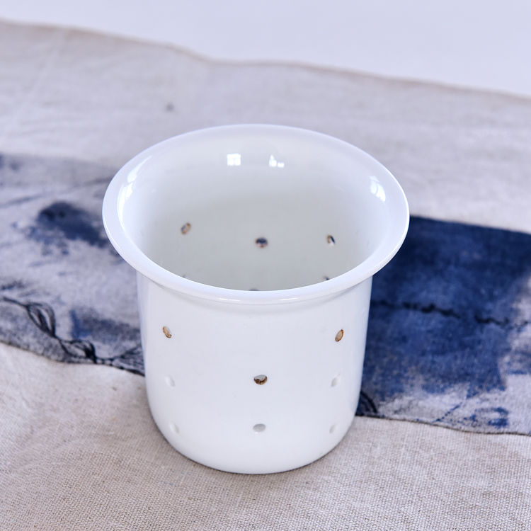 Baichuan Bone China Tea Strainer Covered Cup