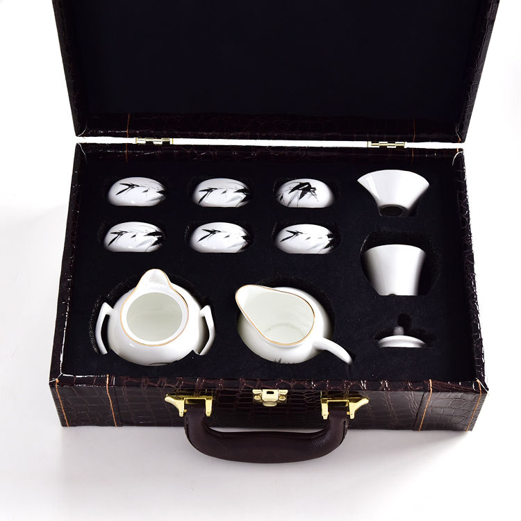 Bamboo Bone China Tea Set