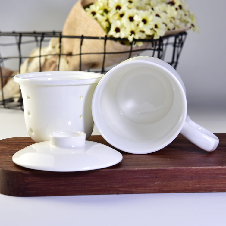 Bone China Tea Cup with Strainer Teaware 3-piece Suit
