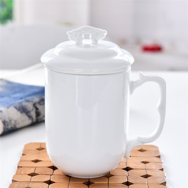 Bone China Tea Strainer Covered Cup