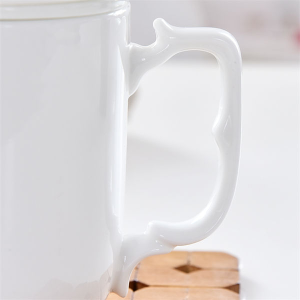 Bone China Tea Strainer Covered Cup