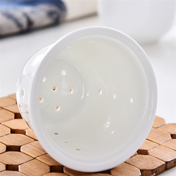 Bone China Tea Strainer Covered Cup