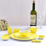 Color Glazed Bone China Hotel Table Setting