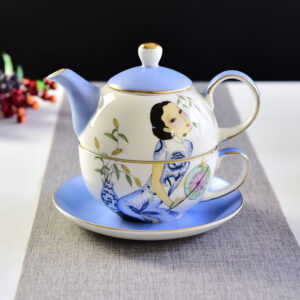 Creative Bone China Nested Teapot Suit