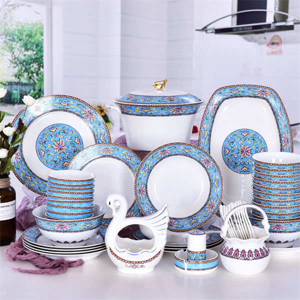 Enamel Color Bone China Dinnerware