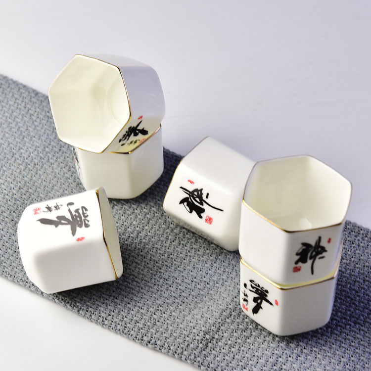 Golden Rimmed Bone China Tea Set