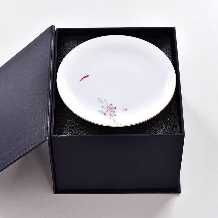 Hand-drawing Bone China Tea Strainer Covered Cup 2