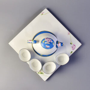 Hand-drawing Bone China Teaware Present Suit