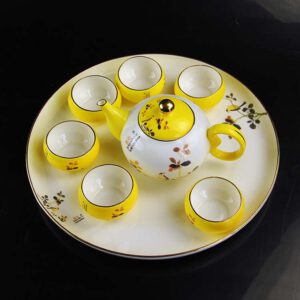Kung Fu Bone China Teaware Suit with Tea Tray