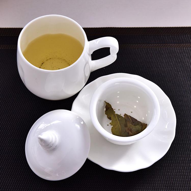 Pagoda White Bone China Tea Set