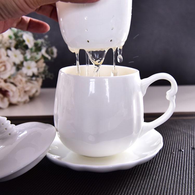 Pagoda White Bone China Tea Set