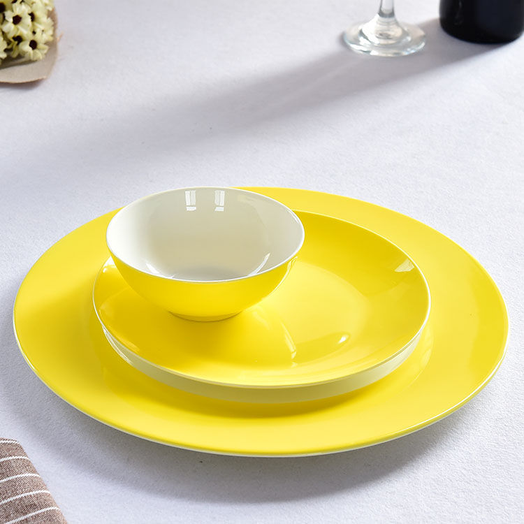 Single-person Color Glazed Bone China Table Setting 1