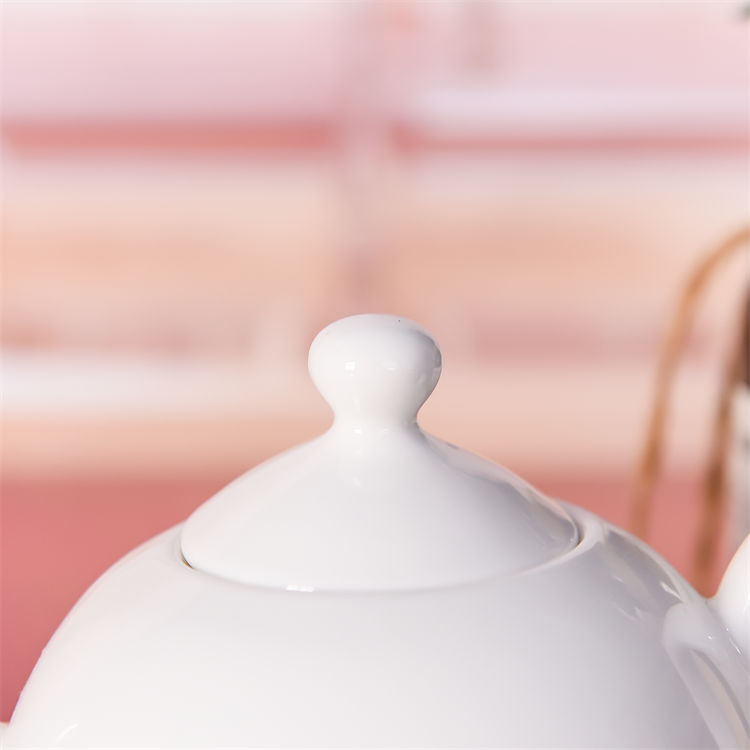 White Bone China Teapot