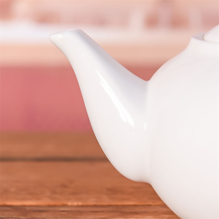 White Bone China Teapot
