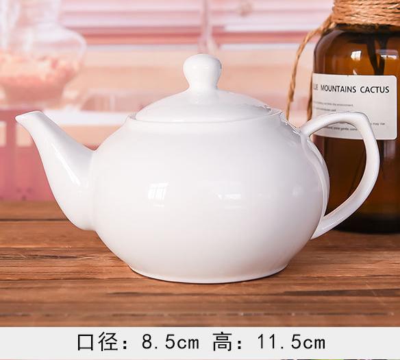 White Bone China Teapot