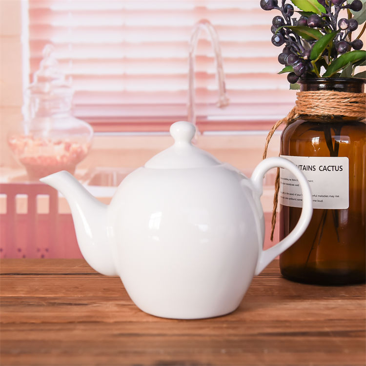 White Bone China Teapot