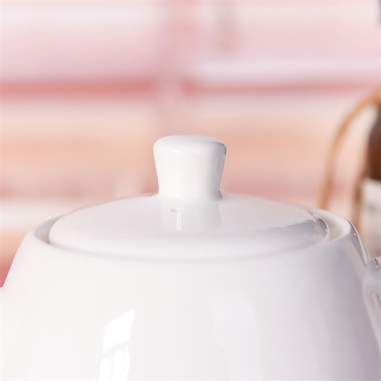White Bone China Teapot