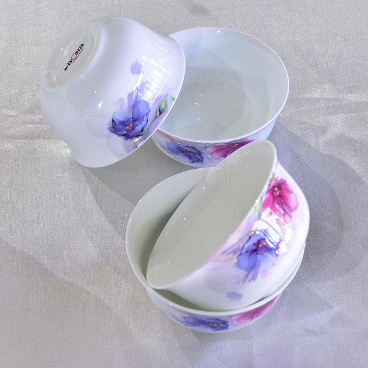 50-piece Colorful Charm Porcelain Dinnerware