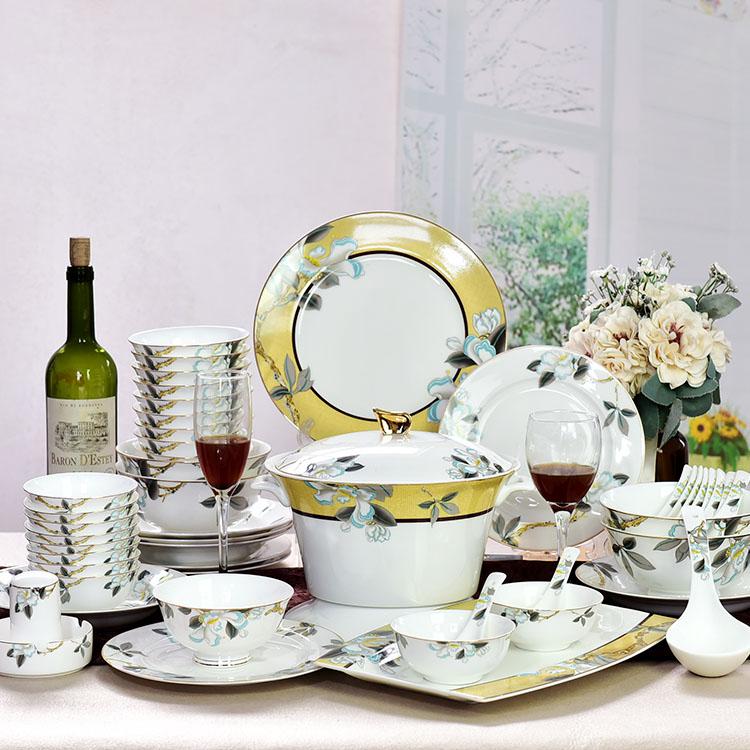 50-piece Jinyulanting Porcelain Dinnerware