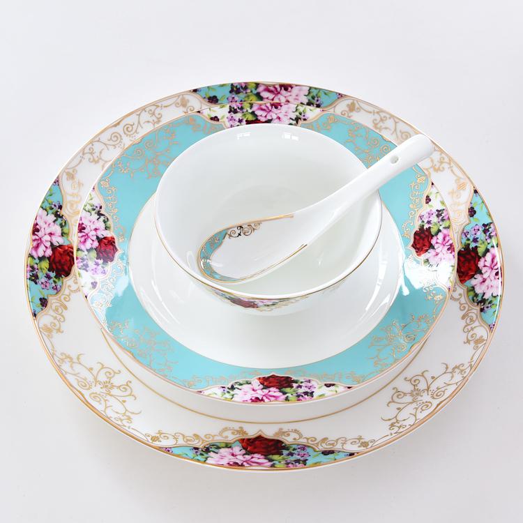 51-piece Fragrant Intention Porcelain Dinnerware