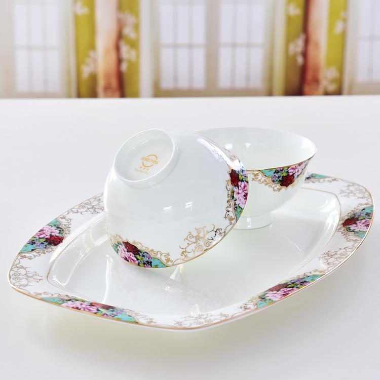 51-piece Fragrant Intention Porcelain Dinnerware