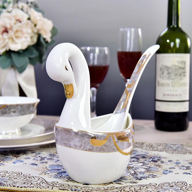 52-piece Twilight Look Back Porcelain Dinnerware