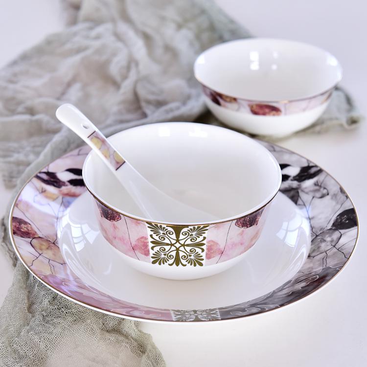 58-piece Happy Spring Porcelain Dinnerware