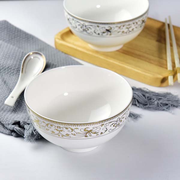 6 Inch Bone China Noodle Bowl 2