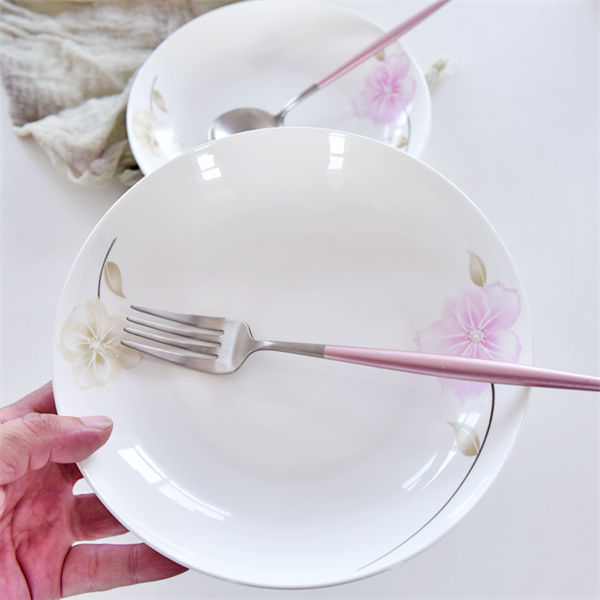 8 Inch Bone China Meal Plate 1