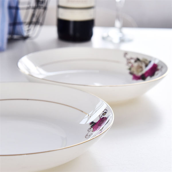 8 Inch Bone China Meal Plate 2