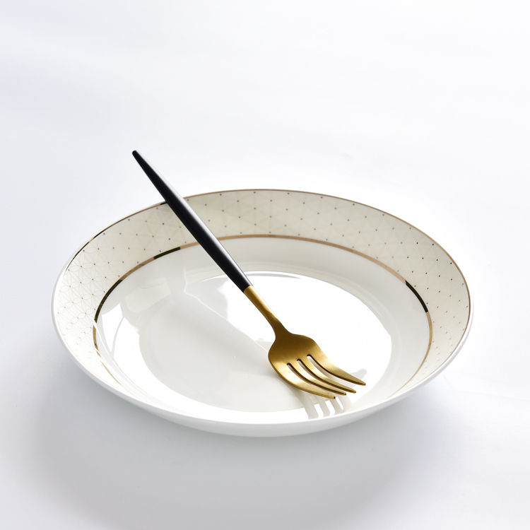 8 Inch Bone China Meal Plate 3