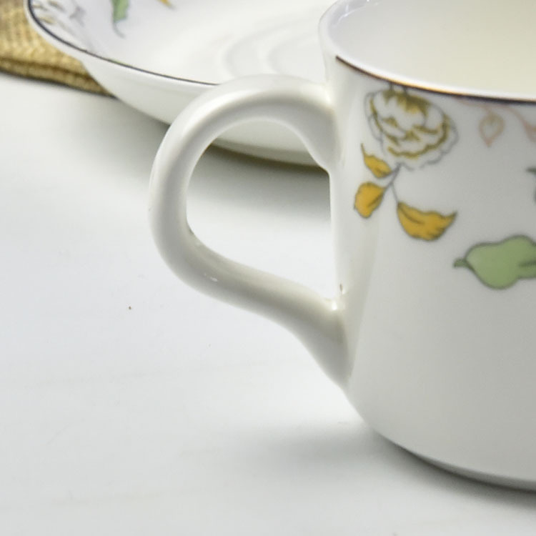 Austrian Style ChampsElysees Bone China Coffee Cup and Saucer