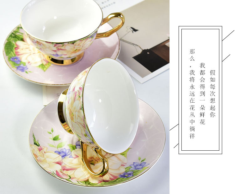 Beautiful Day Bone China Coffee Cup and Saucer