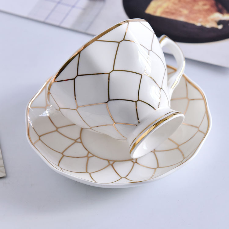 Bone China Coffee Cup and Saucer 1
